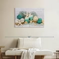 thumbnail image 2 of Elephant Stock Beach Concept Spa Wall Art - Horizontal Canvas Wall Art - Spa Wall Decor - Wellness Canvas - Teal And Blue Decor - 36" x 24", 2 of 8