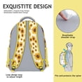 thumbnail image 5 of White Sunflower Backpack for School,Cute School Bag,Schoolbag with Adjustable Shoulder Straps & Padded Back,15.3"x11"x6.7", 5 of 6