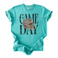 thumbnail image 3 of Game Day Camo Football Helmet Shirt for Men Women & Teens Distressed Ink-Printed Comfort Colors Tee - Seafoam Shirt, Small, 3 of 8