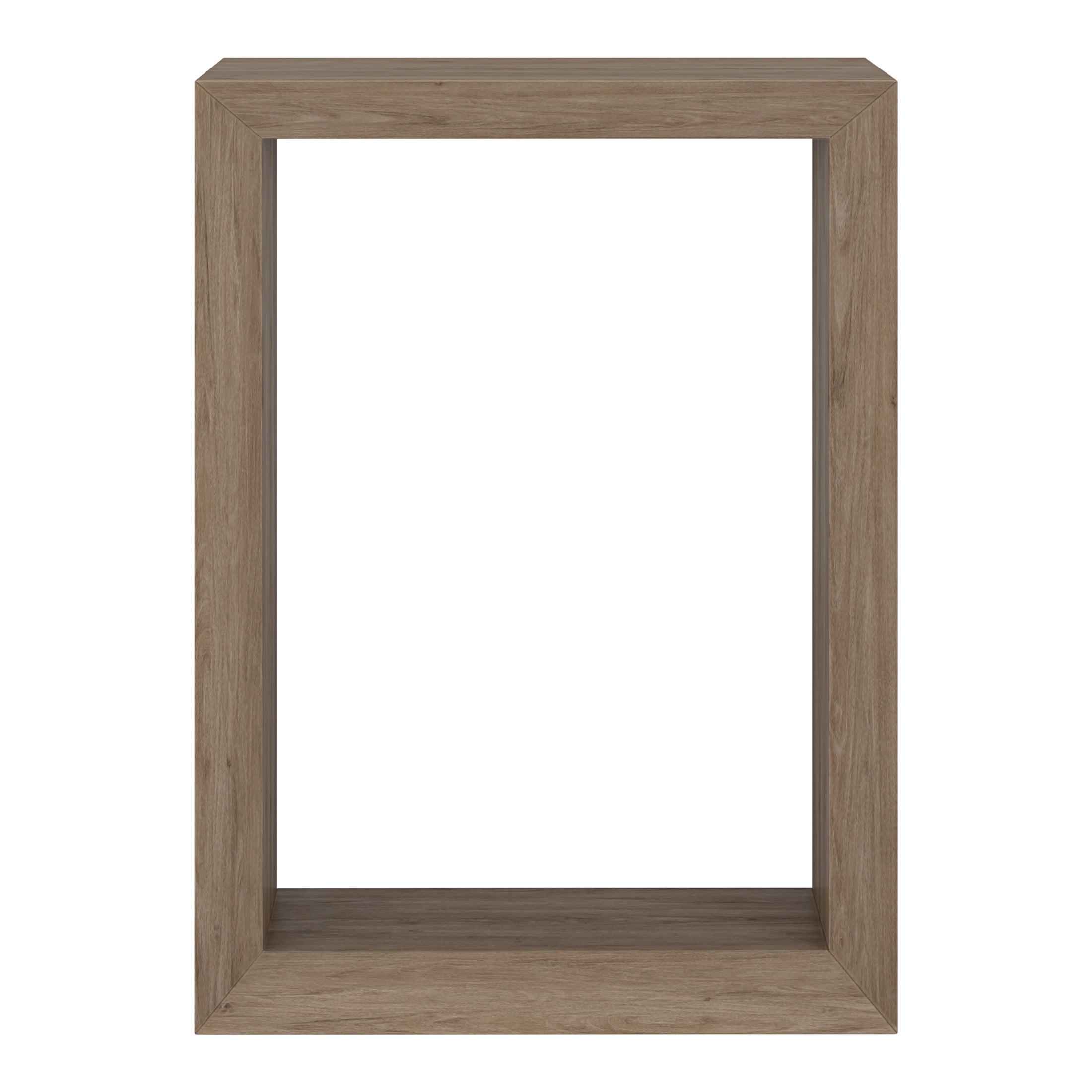Evelyn&Zoe Modern Farmhouse 22" Wide Antiqued Gray Oak Console Table