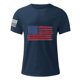 thumbnail image 3 of Mens Casual Pantalones Cortos Cuello Redondo Gradación Impresión Suéter Camiseta, Blusa Deportiva de Fitness para Hombres, 3 of 4
