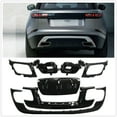 thumbnail image 2 of For Land-Rover For Range-Rover Velar 2017-2023 Rear Bumper Diffuser Lip Black/Silver Frame Spoiler Plate Splitter Body Kit, 2 of 5