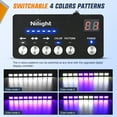 thumbnail image 2 of Nilight 162 LED Traffic Advisor Strobe Light Bar 2-in-1 Purple White Emergency Warning Hazard Lights with Controller 4 Switchable Color 36 Flash Pattern for Trucks Cars Tow Plow, 2 of 9