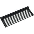 thumbnail image 4 of Kraus KRM-10BLACK KRAUS Multipurpose Over Sink Roll-Up Dish Drying Rack in Black, 4 of 5