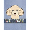 thumbnail image 1 of Carolines Treasures BB1444GF Buff Poodle Welcome Flag Garden Size, 1 of 3