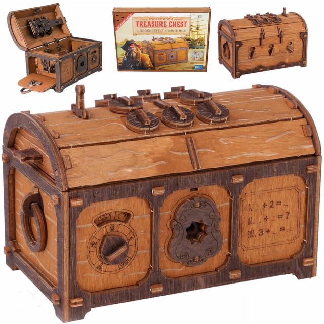 Puzzle Box WOODEN.CITY Treasure Chest Escape Room para adultos