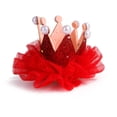 thumbnail image 2 of SPRING PARK Pet Cat Dog Crown Decor Delicate Hat Anti-fall Headgear for Small Animals Puppy Costume Hairpin Decor, 2 of 7