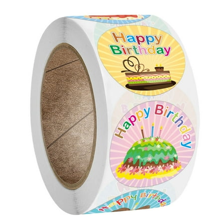 Stickers Decorations Happy Birthday Adhesive Labels Gift Child