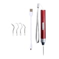 thumbnail image 2 of veasfak Weeding Tool with Light 5 Replace Head Cutting Cameos Craft Weeding Tool Set Red, 2 of 9