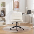 thumbnail image 2 of Newboti Furniture Bizerte Adjustable Swivel Criss-Cross Chair, Wide Seat/ Office Chair /Vanity Chair, White BN.1148, 2 of 13
