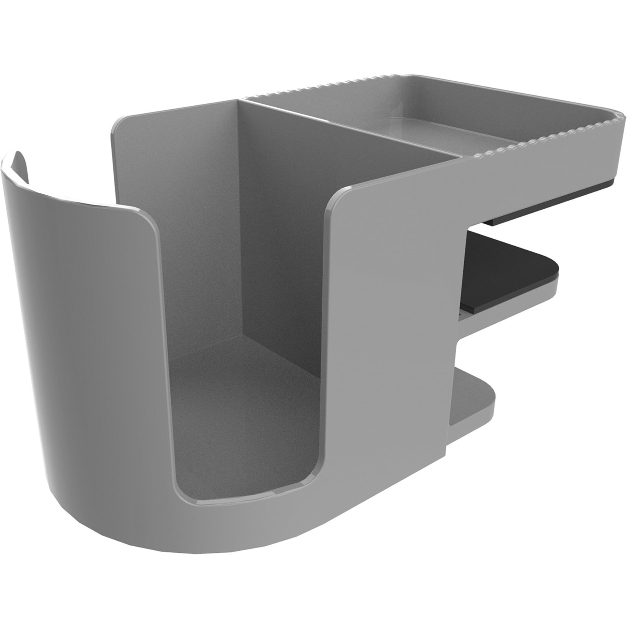 Deflecto, Standing Desk Cup Holder Grey, 1 Each