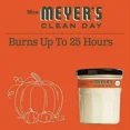 thumbnail image 4 of LYSSA -Mrs. Meyer?S Clean Day Scented Soy Candle, Pumpkin, Candle, 4.9 Ounce, 4 of 6