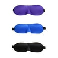 thumbnail image 1 of 3pcs Sleep Mask Lightweight Comfortable Super Adjustable 3D Contoured Eye Masks Night Blindfold Eyeshade for Sleeping Travel Work Naps, 1 of 6