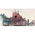 thumbnail image 2 of Stellar Design Studio 18x11 White Modern Wood Framed Museum Art Print Titled - Venice Waterway, 2 of 4