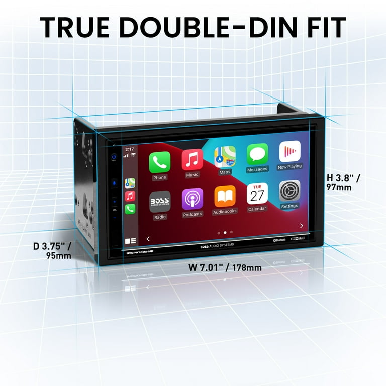 BOSS BVCP9700A-MR Marine Stereo - Apple CarPlay, Android