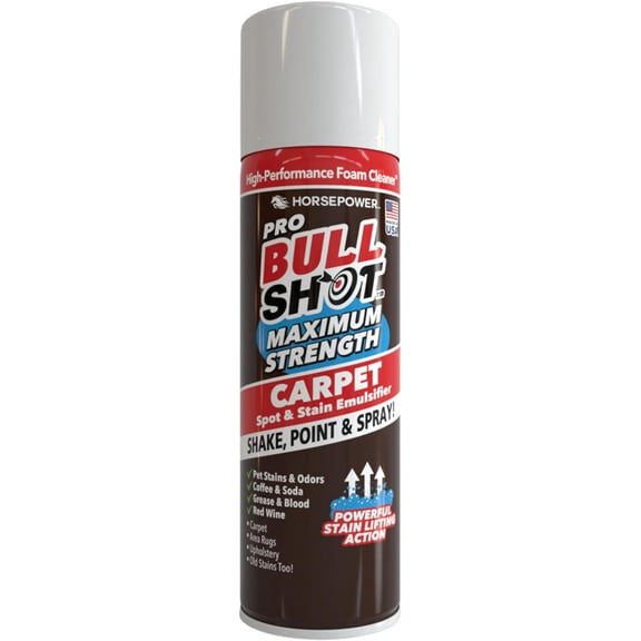 Horsepower MAX Strength Bull Shot Odor Eliminating Pet Stains, Coffee, Wine Stain Remover Can, 1 lb 2 oz