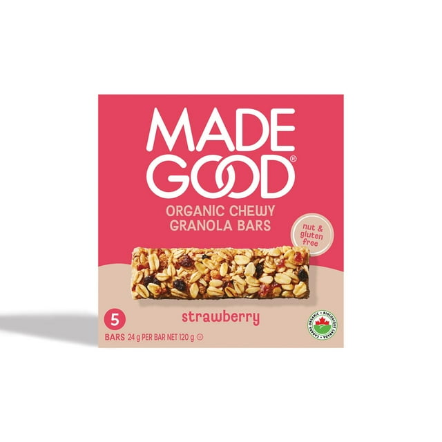 MadeGood Strawberry Granola Bars 5 bars