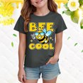 thumbnail image 2 of JUMEYU Girls T Shirt Girl's Short Sleeve T Shirts Crewneck Loose Tops Summer Casual Blouses Size 11-12 (Grey,11-12 Years), 2 of 4
