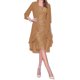 thumbnail image 5 of Vestido de encaje para mujer cárdigan traje con cuello cuadrado volantes ajuste holgado traje de vacaciones, 5 of 8