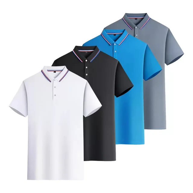 Playera Polo Hombre Multicolor, Paquete 4 Pcs Casual Camisa