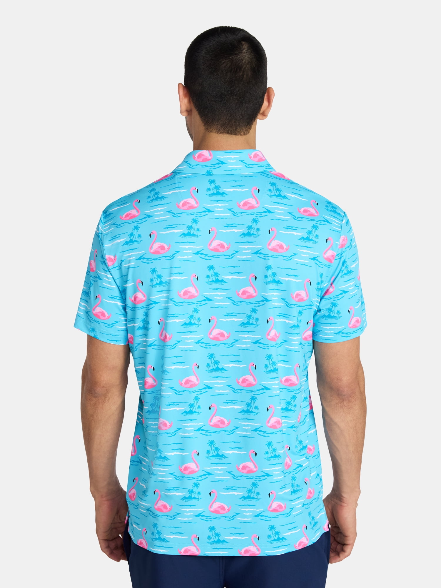 Birdie Bound Men's Novelty Print Golf Polo Shirt, Sizes S-3XL