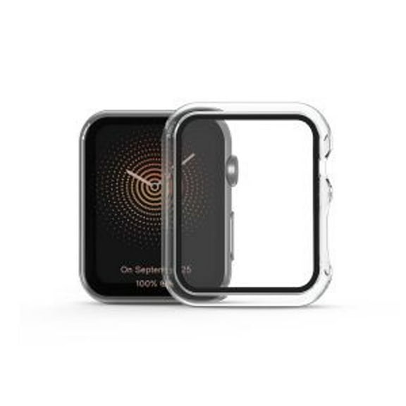 Fusion Protector Case (with Tempered Glass Screen Protector) for Apple Watch Series 7 45mm / Watch Series 8 45mm - Transparent Clear