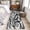 Gray, variant on Area Rug for Living Room, Red Geometric Non-Slip Indoor Large Carpet for Bedroom/Dining Room, Modern Abstract Black White Striped Lines Washable Low-Profile Rectangle Floor Mat Runner Rugs - 3 x 5 Ft