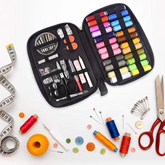 90-Piece Sewing Kit, Complete Sewing Supplies For Beginners And Enthusiasts, Includes Thread, Needles, Scissors, And Accessories In Organized Case