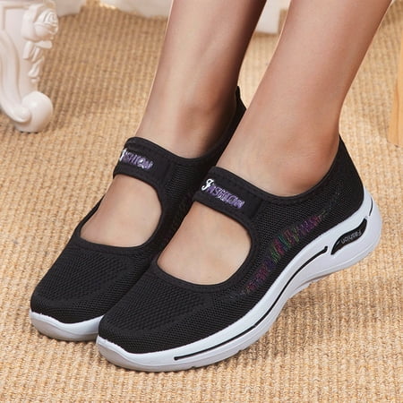 

Medcursor Ladies Fashion Flat Comfortable Lightweight Running Shoes Sneakers