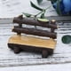 thumbnail image 2 of Stylish Simulated Resin Stool Chair Miniature Landscape Decors Cartoon Bench Shape Plant Ornaments for Doll House Supplies, 2 of 3