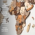 thumbnail image 2 of Arte de pared con mapa del mundo en madera Enjoy The Wood XL, multicolor, 2 of 9