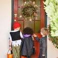 thumbnail image 7 of 26 Inch Fall Wreaths for Front Door Burgundy Berry Wreath with Leave, Large Autumn Wreath Decor on Grapevine for Farmhouse Front Door Wall Window Home Decoration and Christmas Thanksgiving, 7 of 7