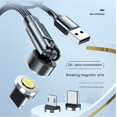 thumbnail image 3 of 540° Magnetic Charging Cable, 5A Super Fast Charger for USB-C, Micro, iPhone Devices (2PCS Magnetic head [Android] without wire), 3 of 9
