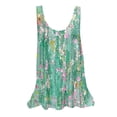 thumbnail image 2 of Rciityk Women's Tank Tops Dressy Casual Sleeveless Tunic Shirts Summer Tops Crew Neck Floral Print Loose Fits Blouses, 2 of 5
