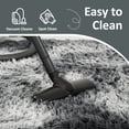thumbnail image 2 of Pentantan 8ft x 10ft Shag Area Rug, Soft Fluffy Rugs for Living Room Bedroom, Modern Tie-dye Home Carpet, Dark Gray, 2 of 7