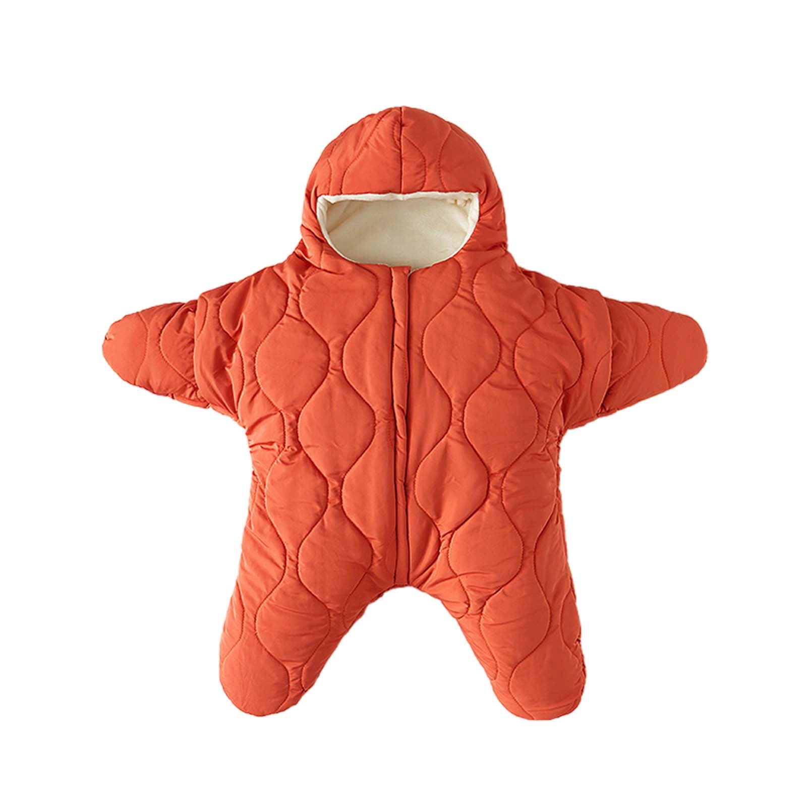 Kids Jacket,Cute Baby Snowsuit Winter Coat for Boys Girls Toddler One-Piece Outerwear Clothes for Snow & Ice,Girls Jacket,Orange,6-9 Months