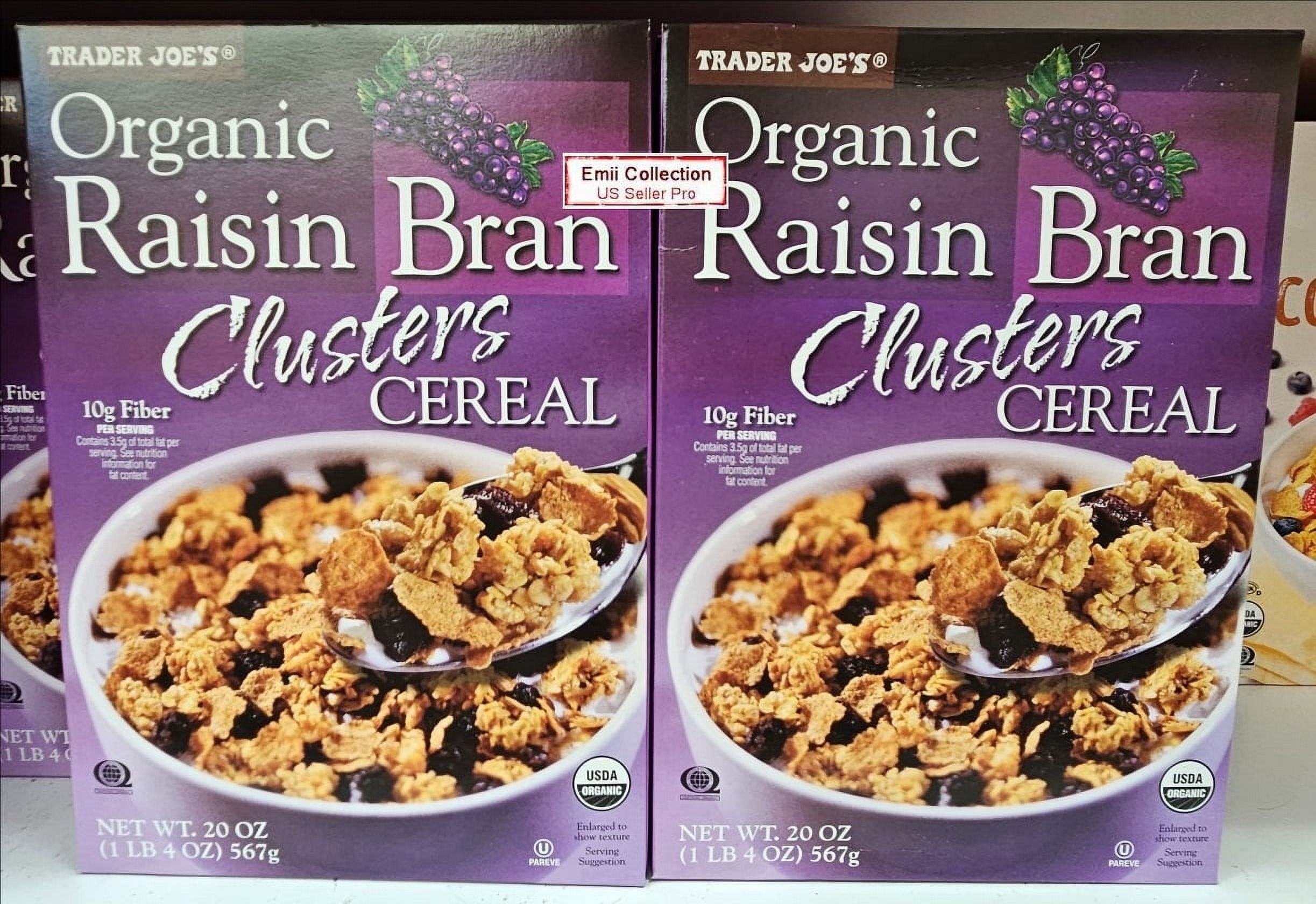 Trader Joe's Maple Pecan Clusters Cereal – Crunchy Oat & Pecan Clusters With Multigrain Flakes, 20oz Twin Pack