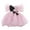 Pink, variant on Bearichfupo Toddler Girls Fly Sleeve Bowknot Patchwork Color Ruffles Pageant Gown Party Evening Dress Wedding Dress For Children Clothes Fashion, Sizes 0-6 Months
