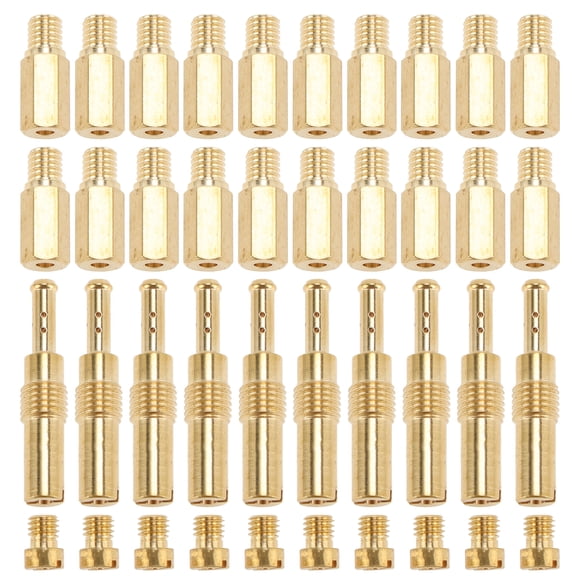 Unique Bargains 40 Pcs Universal Carburetor Jet Nozzles Kit Carburetor Main Jets and Slow Pilot Jets Brass for Dirt Bike Pit Motorcycle Karts ATV UTV