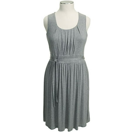 Women's Plus Pleated Jersey Dress