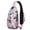 Pink-8, variant on Crossbody Sling Backpack for Women Men Seashells Shoulder Sling Crossbody Casual Chest Bag for Travel Sports Running Hiking