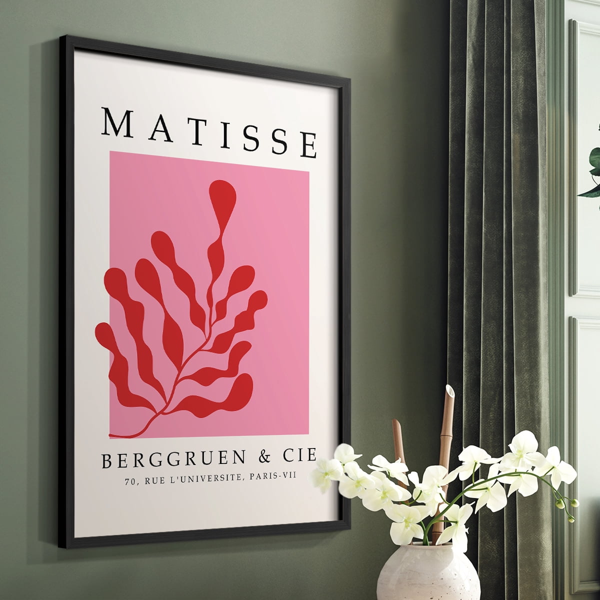 Matisse CCCXXXVII in Black Solid Wood 11 x 14 Framed Print