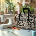 thumbnail image 4 of ZIATUBLE Aztec Southwest Carry Tote Bag Cow Print Sewing Machine Organizer with Storage Pocket Traveling Bag with Zipper Lightweight Sewing Machine Needle Storage Case Home Decor, 4 of 7