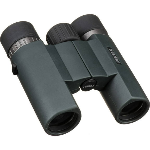 Pentax 9x28 AD Series WP Water Proof Roof Prism Center Focus Binocular with 5.6 Degree Angle of View, Green