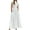 White, variant on ZenCart Women's Summer Sleeveless Long Dress Mock Neck Waist Hollow-Out Maxi Dress A Line Pleated Cocktail Party Dress