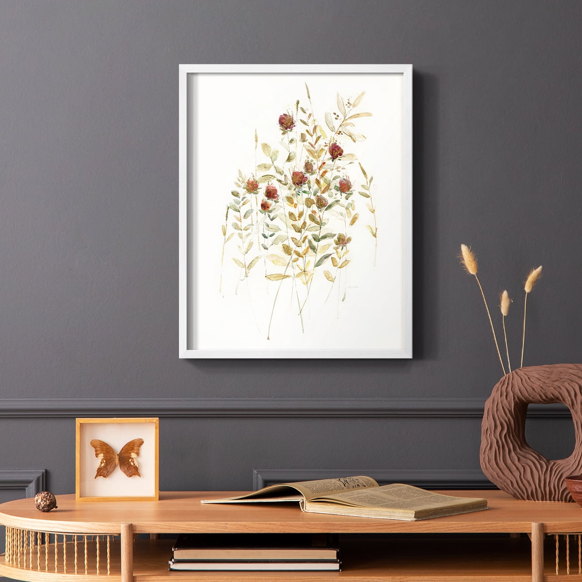 Wildflower Breeze I Framed Print - Solid Wood in Single Picture Frame Solid Wood 2 Framed Print