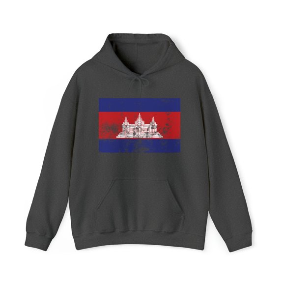 Cambodia Cambodian Pride Flag Hoodie, Gifts, Hooded Sweatshirt