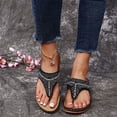 thumbnail image 4 of YOUYEDIAN Orthopedic Sandals for Women Summer Dressy Open Toe Arch Support Shoes Wide Hiking Non Slip Slip on Slippers, 4 of 6