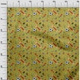 thumbnail image 3 of oneOone Rayon Lime Green Fabric Sports Craft Projects Decor Fabric Printed By The Yard 56 Inch Wide, 3 of 4