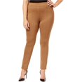thumbnail image 1 of Style & Co. Leggings casuales con costuras para mujer, marrón, 20W, 1 of 2